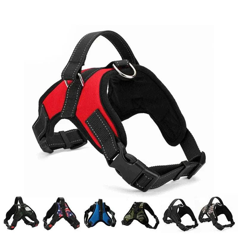 ComfortFit Reflective Dog Harness adjustable breathable nylon vest with quick-release buckles and reflective accents for safety