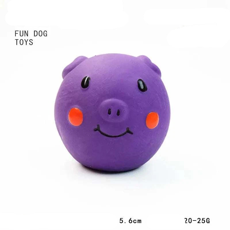 SqueakyPaws Latex Dog Toy durable squeaky chew toy for puppies and adult dogs