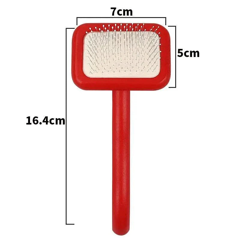 CoatCare Premium Grooming Brush with stainless steel pins for gentle pet grooming and shedding control