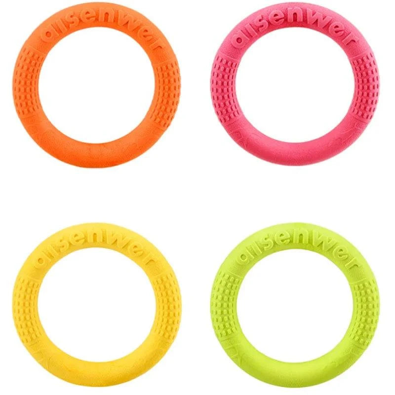 AeroTug Floating Dog Disc durable TPR fetch and tug toy floating on water for dogs