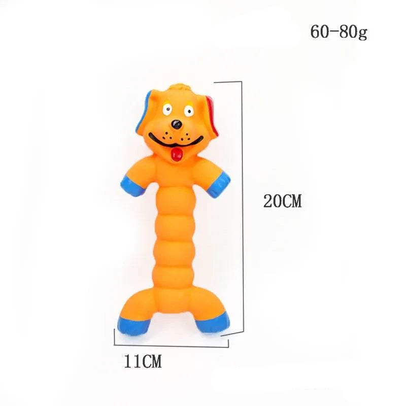 SqueakyPaws Latex Dog Toy durable squeaky latex chew toy for puppies and adult dogs