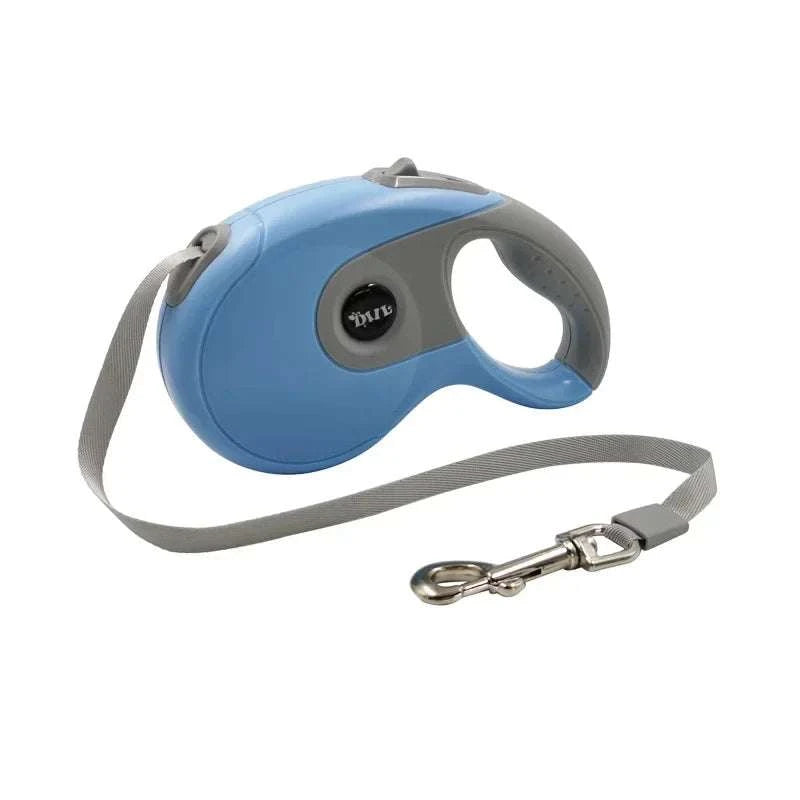FreeStride Retractable Dog Leash with ergonomic handle and durable nylon strap in various colors and lengths