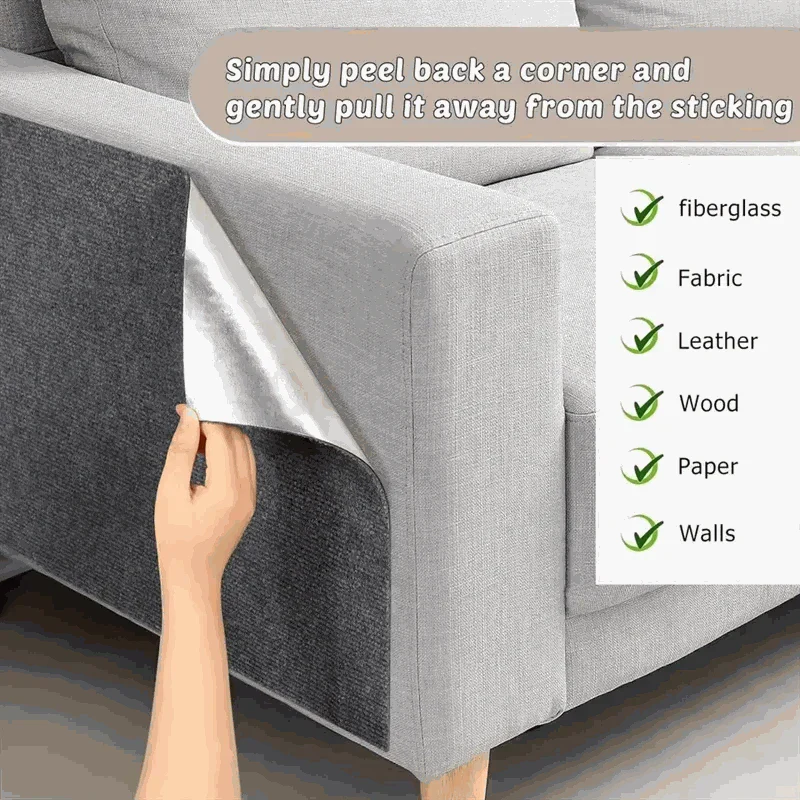 Cat Scratch Mat self-adhesive furniture protector for cats preventing claw damage