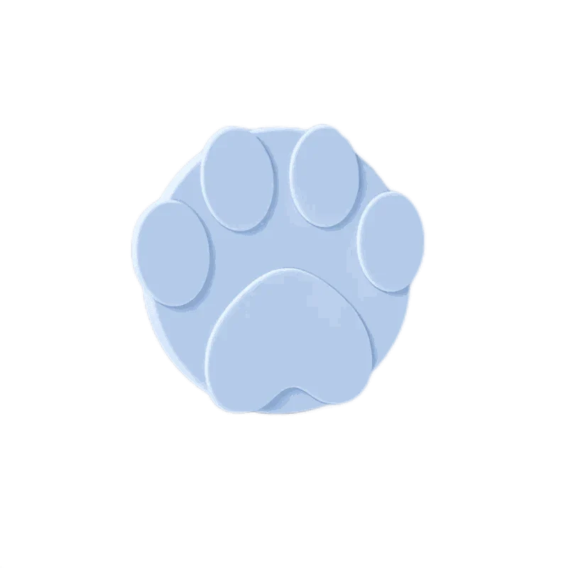 PawSeal 2-in-1 pet can cover and spoon made of food-grade silicone with cat paw design for sealing and scooping pet food