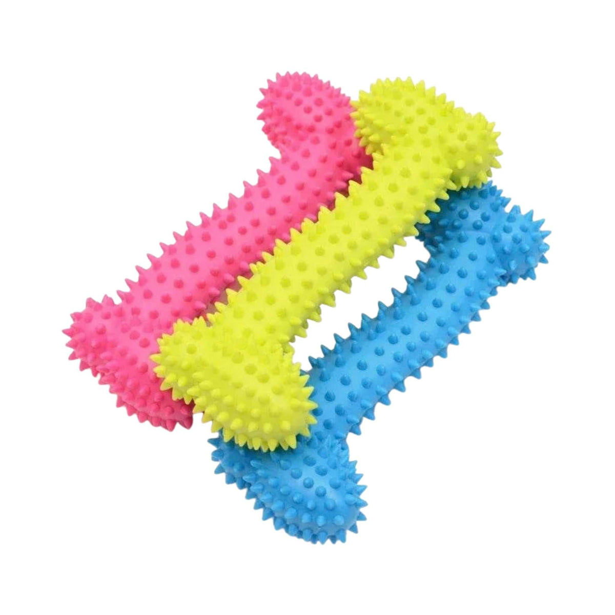 PawzDental Squeaky Chew Toy – Bone, on a white background