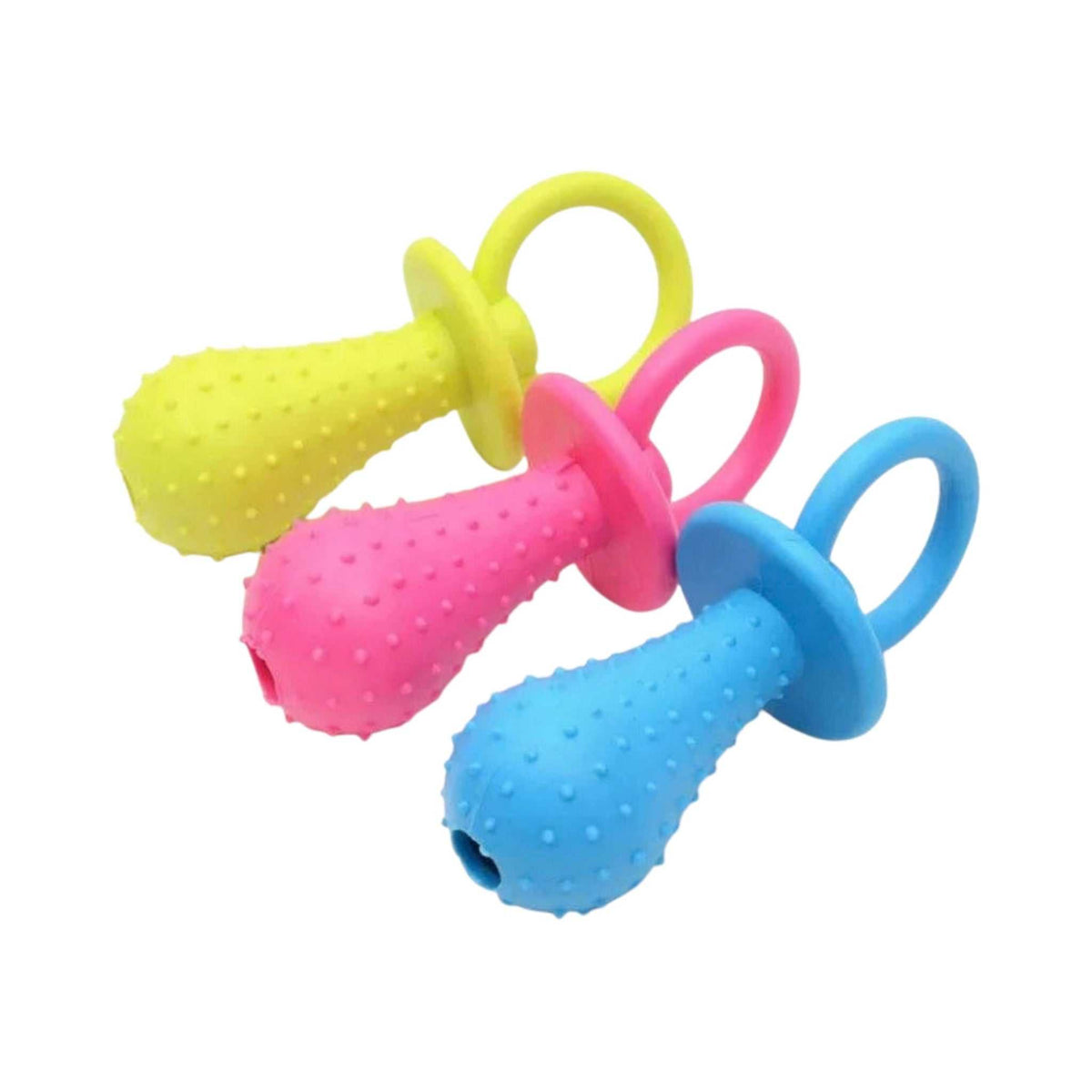 PawzChew Squeaky Dental Ball – Nub Ball, on a white background