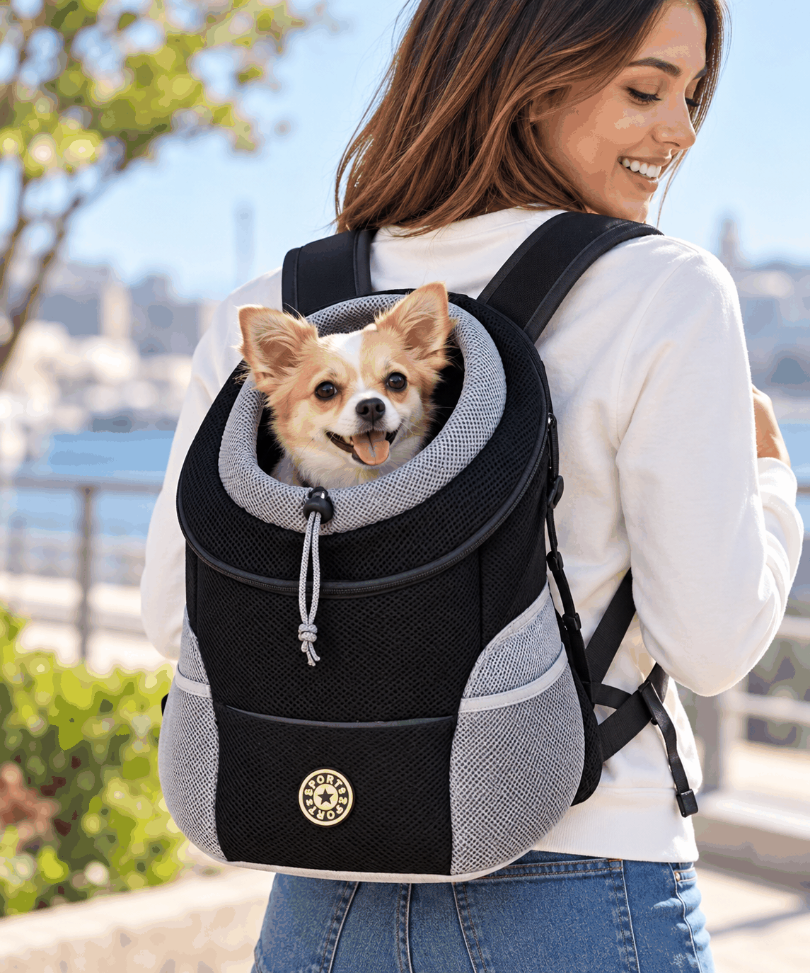 PawVenture Front-Fold Carrier Backpack