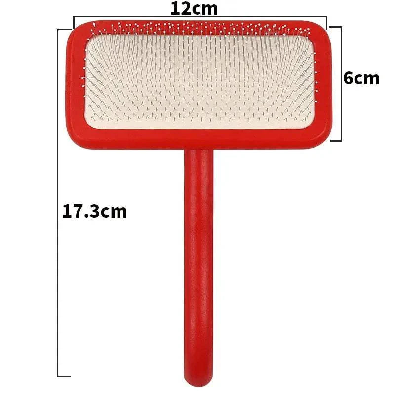 CoatCare Premium Grooming Brush with stainless steel pins for gentle pet grooming and shedding reduction
