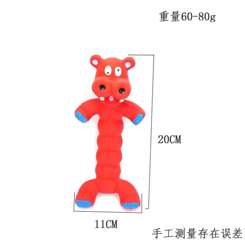 SqueakyPaws Latex Dog Toy durable squeaky rubber chew toy for dogs