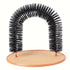 Black PurrSpa self-grooming cat arch with massage brush and scratching pad for cats and kittens