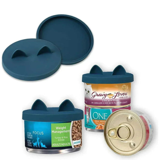 FreshSeal Silicone Pet Food Can Lid airtight reusable cat food cover preserving freshness and preventing odors