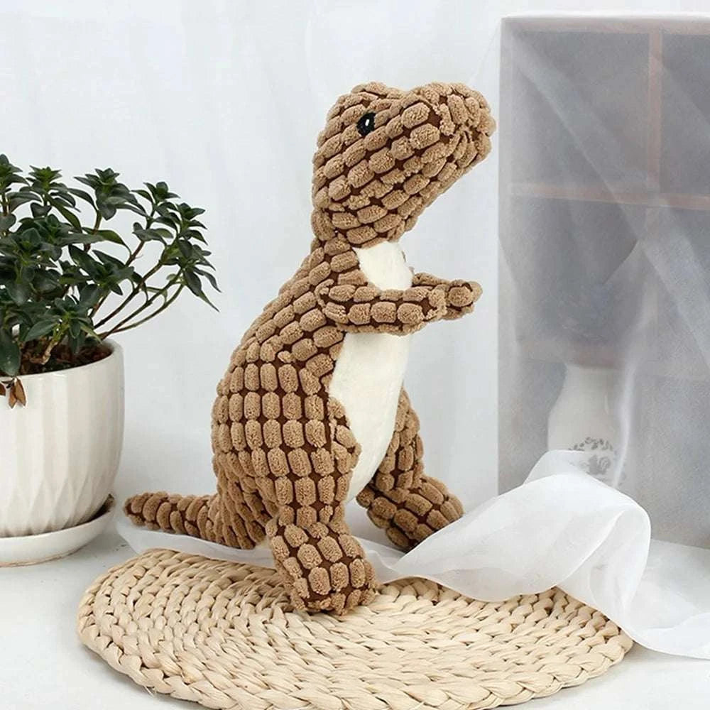 PawzDino Plush Squeak Toy