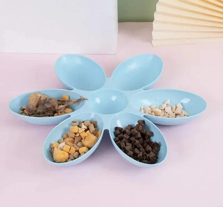 PetalFeast Multi-Cat Feeding Bowl – Flower-Shaped Multi Pet Food Dish