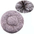 Round plush pet bed for large and medium dogs, super soft and warm sleeping bed with non-slip waterproof bottom, machine washable fiber material