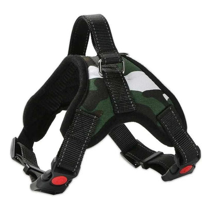 ComfortFit Reflective Dog Harness in durable nylon with adjustable straps and reflective accents for safe, comfortable dog walks