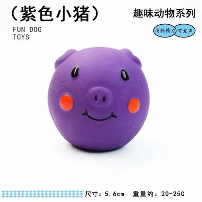 SqueakyPaws Latex Dog Toy durable squeaky chew toy for puppies and adult dogs