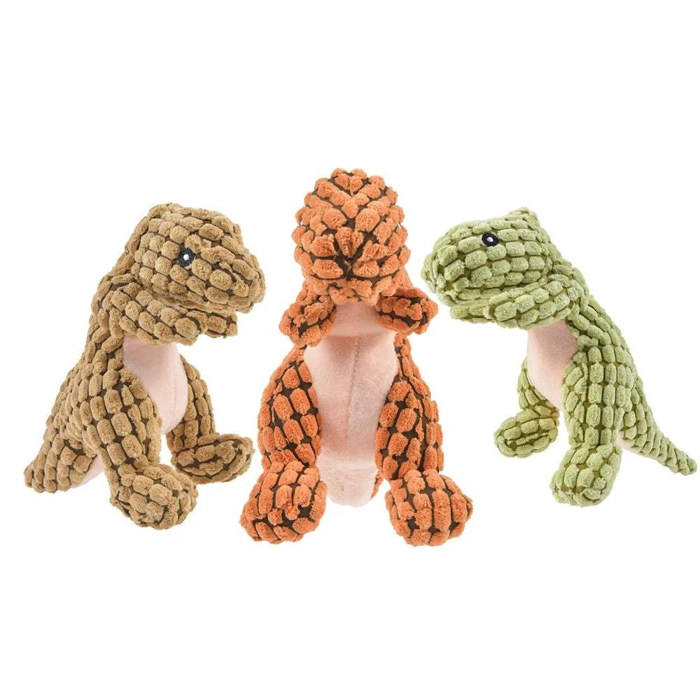 PawzDino Plush Squeak Toy