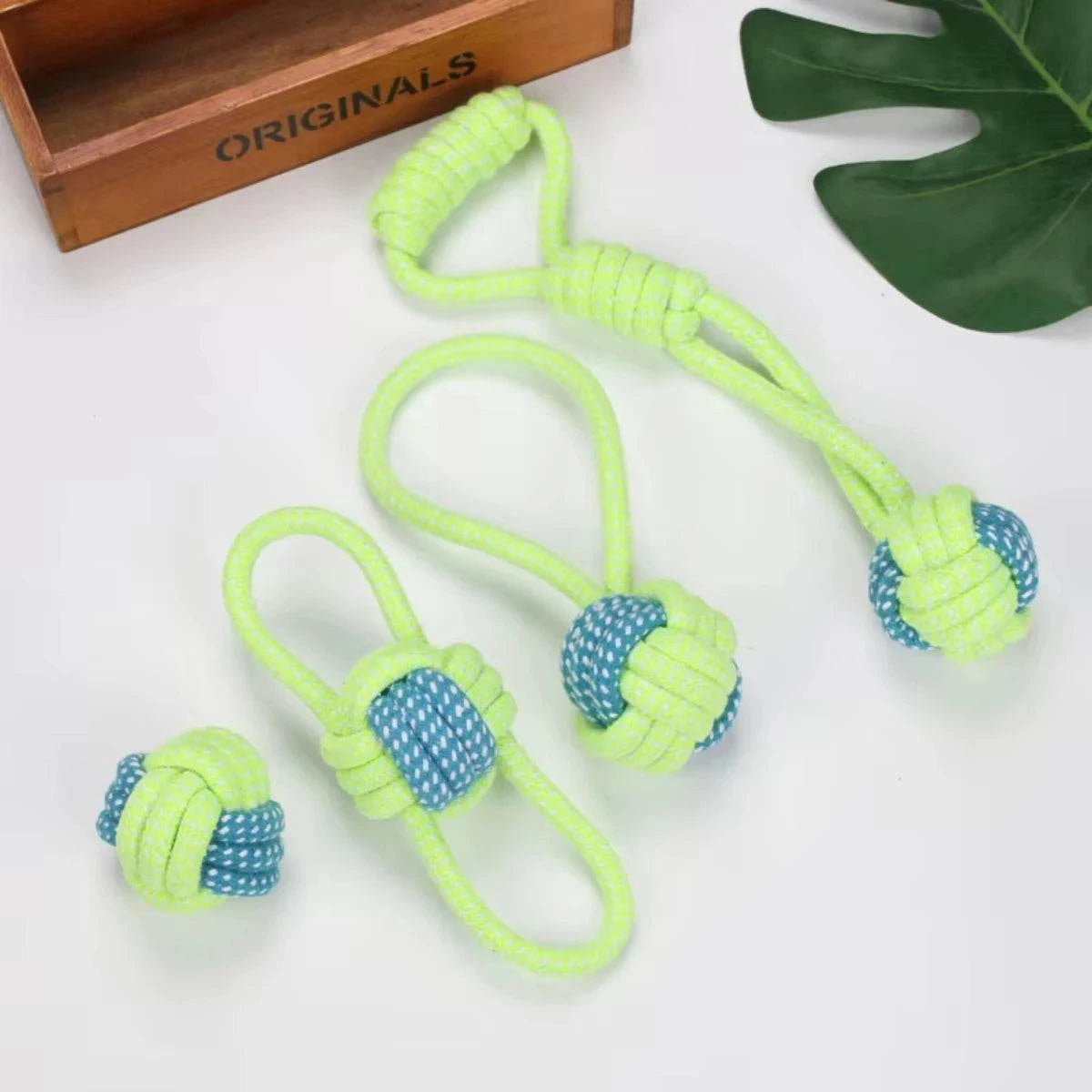 PawzTug Cotton Dental Rope Toy