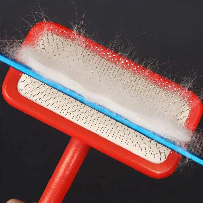 CoatCare Premium Grooming Brush with stainless steel pins for dogs and cats grooming
