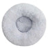 round plush pet bed for large and medium dogs winter warm sleeping fiber material