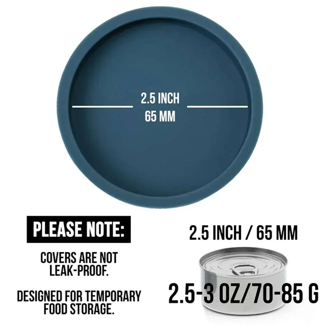 FreshSeal Silicone Pet Food Can Lid airtight reusable cover for pet food cans