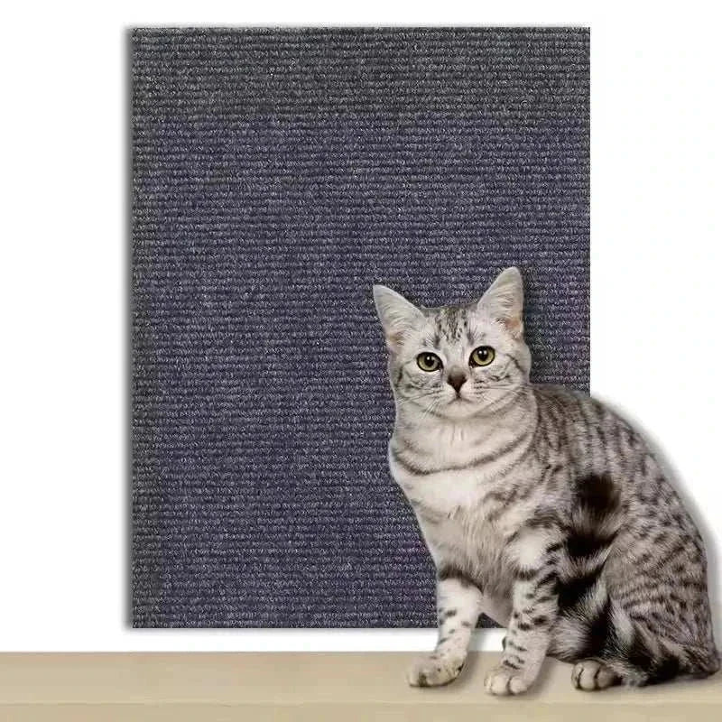 Cat Scratch Mat self-adhesive furniture protector preventing cat claw damage and promoting healthy scratching behavior
