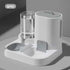 DuoServe 2-in-1 Pet Feeder with automatic water dispenser and food bowl for cats and small dogs
