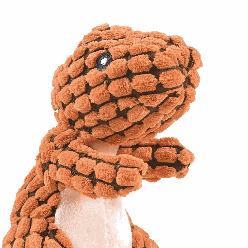 PawzDino Plush Squeak Toy