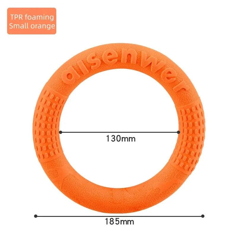 AeroTug Floating Dog Disc durable floating fetch and tug toy for dogs