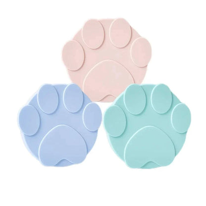 PawSeal 2-in-1 pet can cover and spoon in cat paw shape made of food-grade silicone for airtight seal and easy scooping