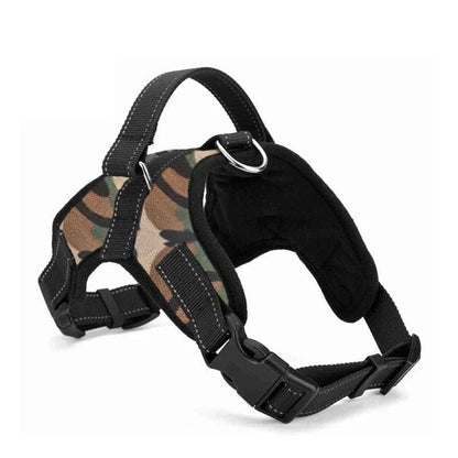 ComfortFit Reflective Dog Harness in breathable nylon with adjustable straps and reflective accents for secure, comfortable dog walks