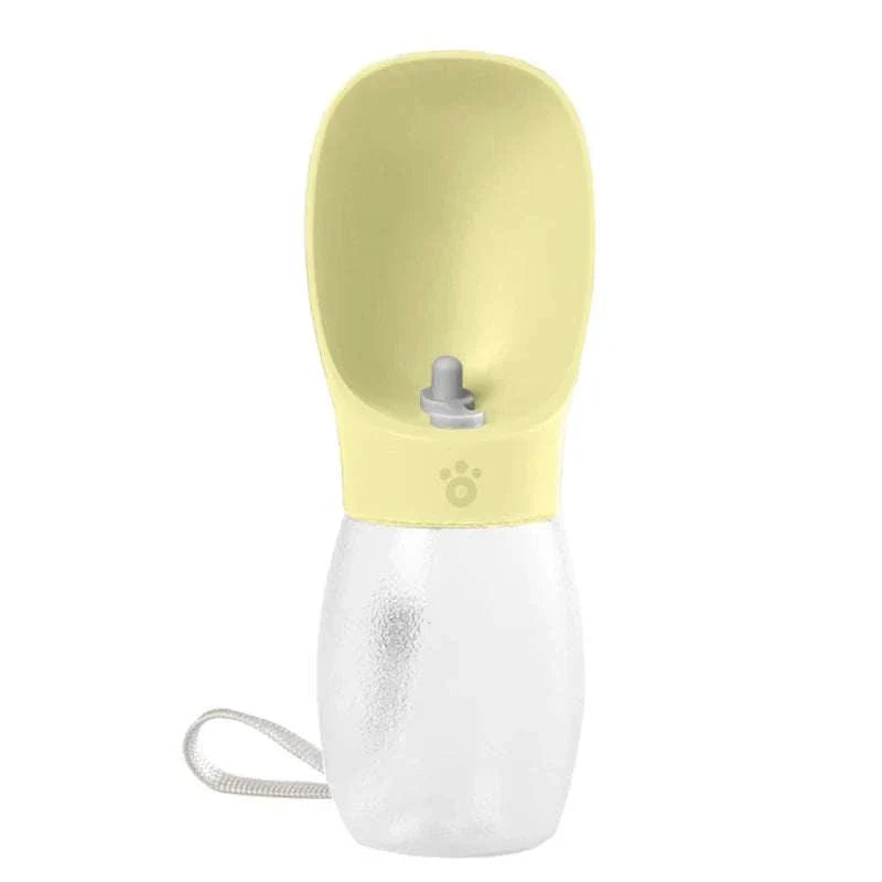 HydroPaw Portable Pet Water Bottle with built-in drinking bowl and leakproof design for pets outdoors