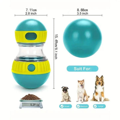 PuzzleTreat Interactive Slow Feeder durable plastic treat dispenser for dogs promoting slow eating and mental stimulation