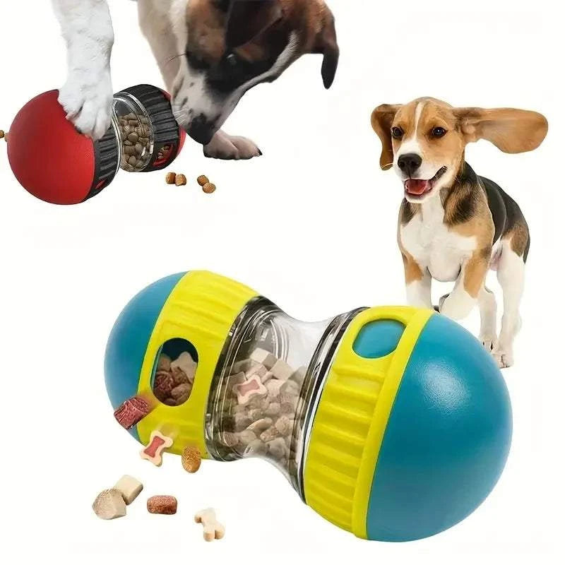 PuzzleTreat Interactive Slow Feeder toy dispensing treats to slow dog eating and provide mental stimulation