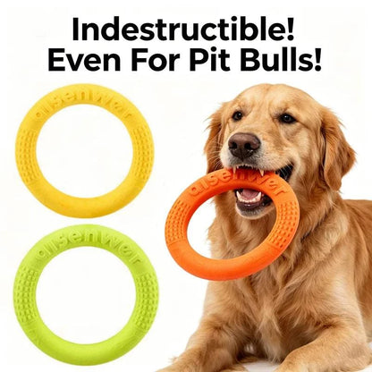 AeroTug Floating Dog Disc durable lightweight TPR fetch and tug toy for dogs floating on water