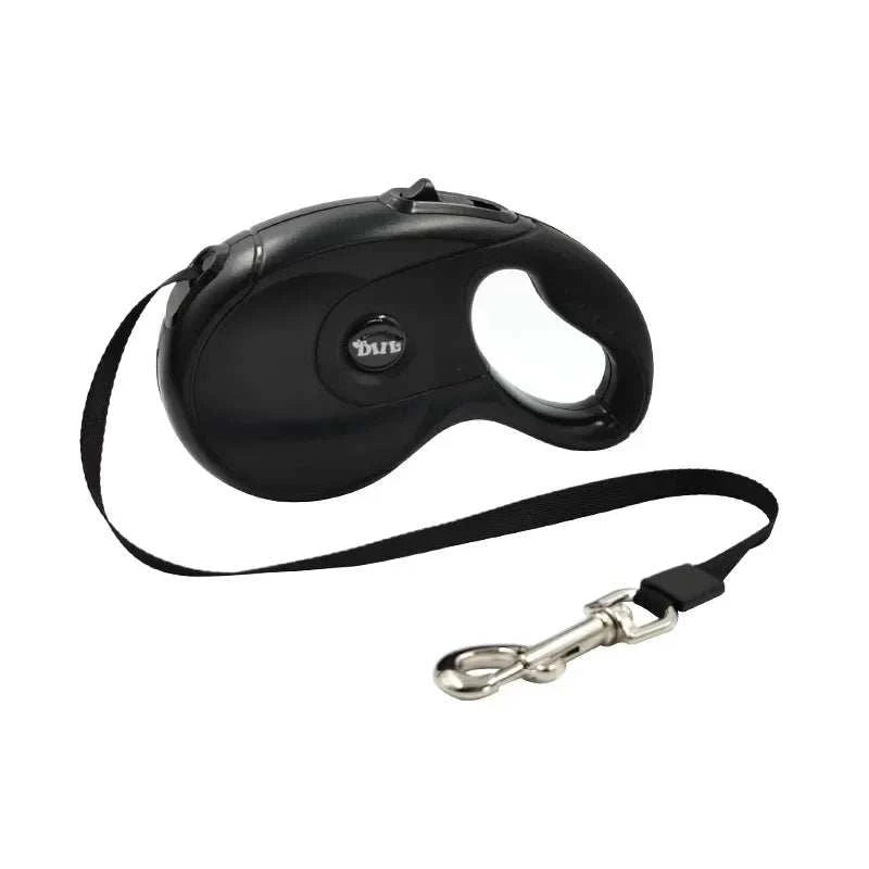 FreeStride Retractable Dog Leash with ergonomic handle and durable nylon strap for adjustable walking distance