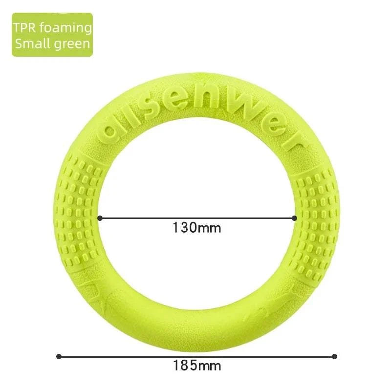AeroTug Floating Dog Disc durable TPR fetch and tug toy floating on water for dogs