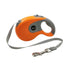 FreeStride Retractable Dog Leash with ergonomic handle and durable nylon leash in black color