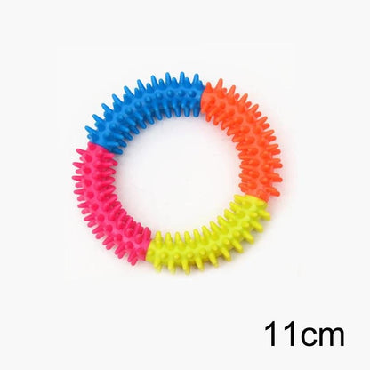 PawzPlay Tug &amp; Fetch Training Ring durable rubber dog toy for fetch and tug games