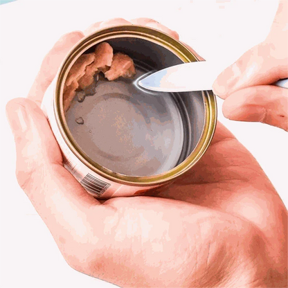 PawSeal 2-in-1 pet can cover and spoon in cat paw shape, made of food-grade silicone with 360° airtight seal for fresh pet food storage and easy scooping