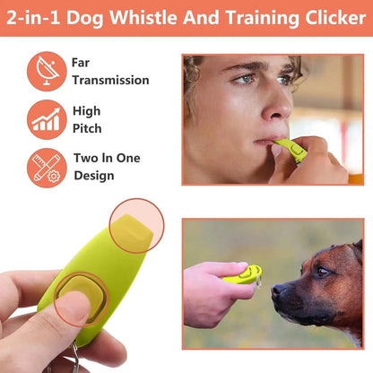 TrainMate Complete Dog Training Kit with treat pouch, silicone treat cup, clicker, whistle, and adjustable waist belt for dog training