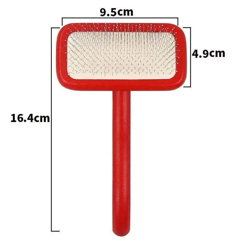 CoatCare Premium Grooming Brush with stainless steel pins for gentle pet grooming and shedding control