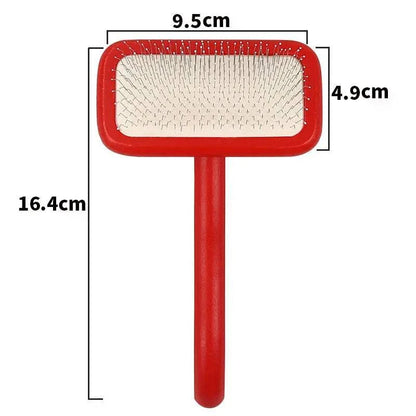 CoatCare Premium Grooming Brush with stainless steel pins for gentle pet grooming and shedding control